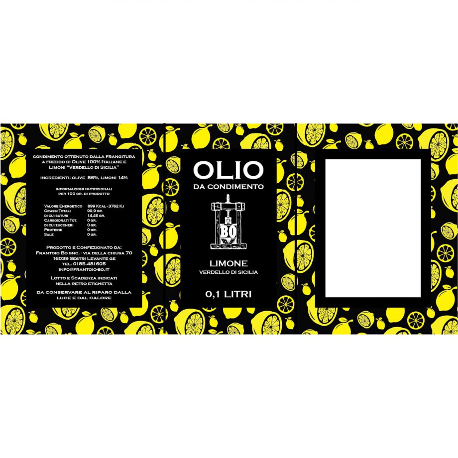 olio aromatizzato limone